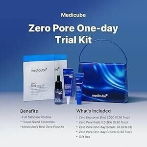 Medicube Zero Pore One Day Trial Kit MSRP $50